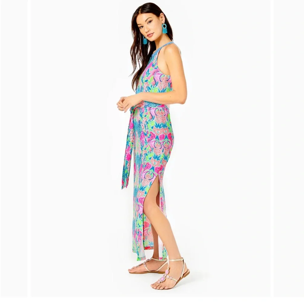 EUC (Worn Once) Lilly Pulitzer Monterrey Maxi Dress Multi Reeflections Print - Picture 7 of 7